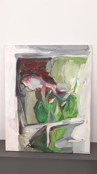 LAMOUROUX Jean 1933 - 2008 
Le poisson rouge,...
