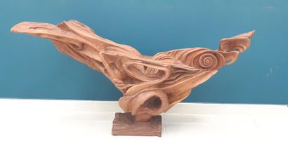 ROSSI - D 1977
SCULPTURE en bois à décor...