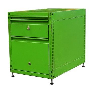MICHEL CADESTIN 1942
Console en métal vert...
