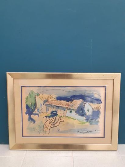 PIERRE AMBROGIANI
Aquarelle et feutre sur...