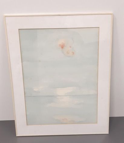 CLAISSE
Aquarelle représentant la mer 
Dim...