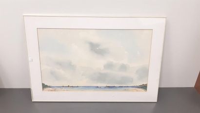 CLAISSE
Aquarelle encadrée représentant un...