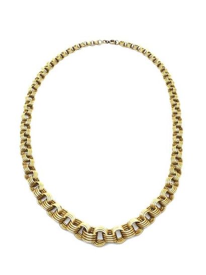 COLLIER 
En or jaune 750° en chute 
Poids...