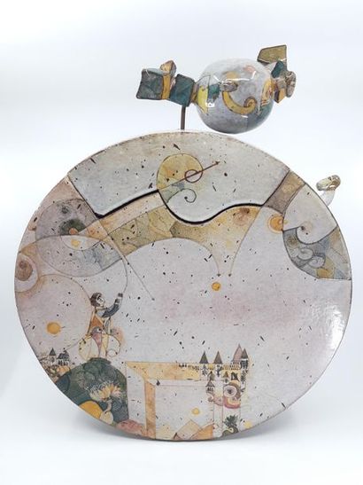 GABRIEL MARTINET (1946)
Grand vase couvert...