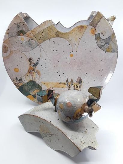 GABRIEL MARTINET (1946)
Grand vase couvert...