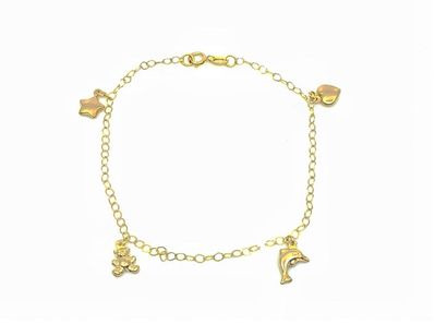 BRACELET neuf, en or jaune 9 carats, composé...