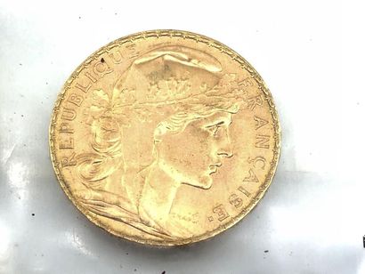 PIECE de 20 francs or au coq 1914
Sous b...