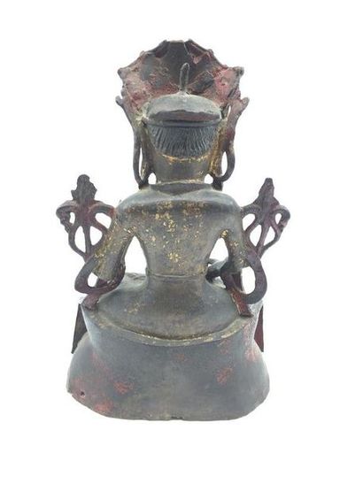 CHINE XIXème SIECLE 
Bouddha amitayus, ancienne...