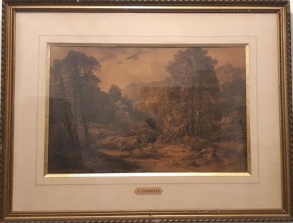 Vincent COURDOUAN (1810-1893)
Les Gorges...
