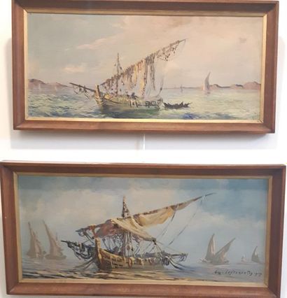Guy LE FLORENTIN (XX)
Bateaux de pêche
Paire...