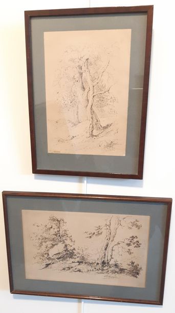 Paul LETUAIRE (1798-1885)
Deux dessins à...