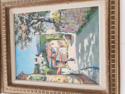 A RAIBAUD (1893-1985)
Village en Provence
Huile...