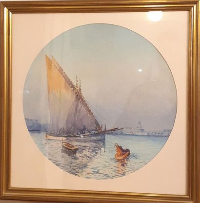 ALPHONSE REY (1865-1938)
Barque Byzantine...