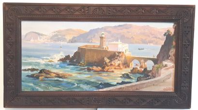 ORTEGA José 1877-1955
Phare en l'entrée d'une...
