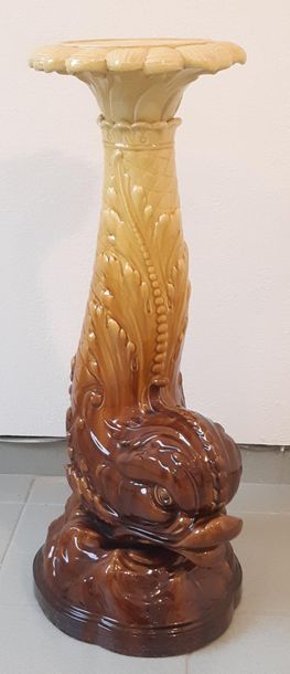 LEEDS ART POTTERY 
Sellette porte-pot en...