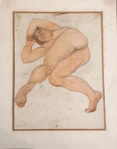 ODILON ROCHE (1868-1947)
Femme nue allongée
Dessin...