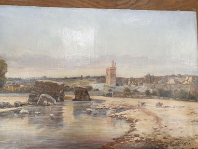 Jean-Baptiste BRUNEL (1844-1919)
Villeneuve-les-Avignon
Huile...