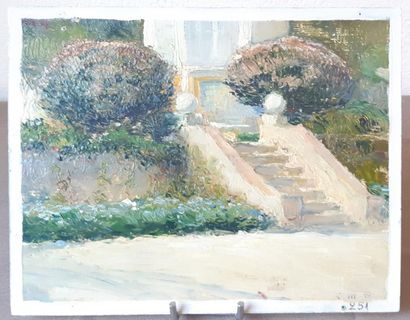 Paul GUION (1881-1972)
Etude au jardin du...