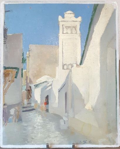 Paul GUION (1881-1972)
Ruelle 
Huile sur...