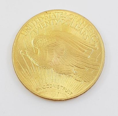 PIECE 20 dollars or 
1925
Poids : 33,4 g