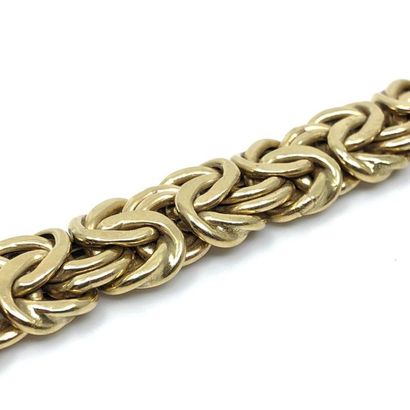 BRACELET 
en or jaune 750° maille fantaisie
Poids...
