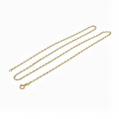 CHAINE 
en or jaune 750° maille forçat 
Poids...