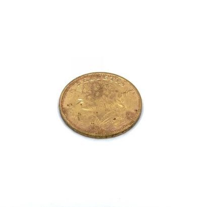 PIECE 20 francs Suisse 
1935