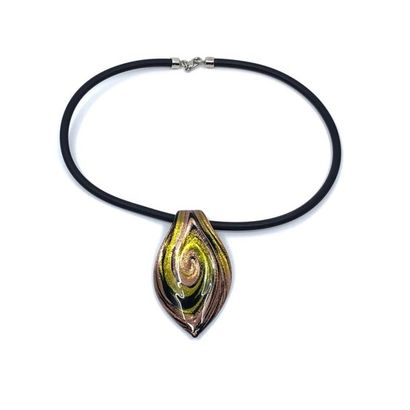 MURANO Collier corde avec pendentif à motif...