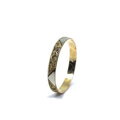 BRACELET 
en or deux tons 750° filigrané
Poids...