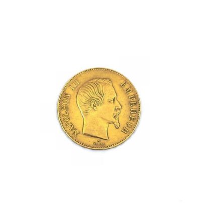 PIECE 100 FRANCS OR
Napoléon III 1858 frappe...