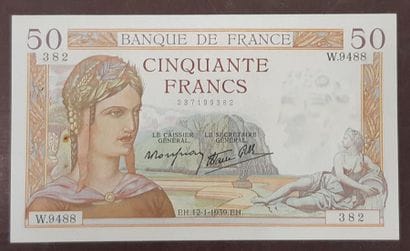 billet français F18 EH 12/1/1949 EH Alph...