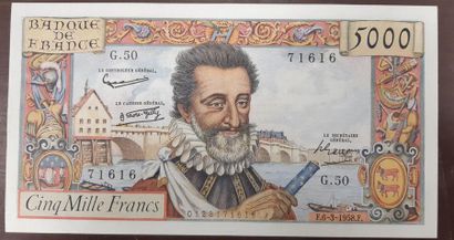 billet français F49 F 6/3/1958 F Alph G50...
