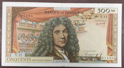 billets français F60 A 5/9/1963 A Alph Y11...