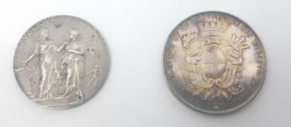 medaille en argent caisse d'epargne ville...