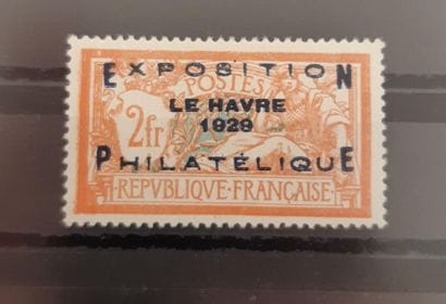 France N° 257 A, two francs MERSON overloaded...