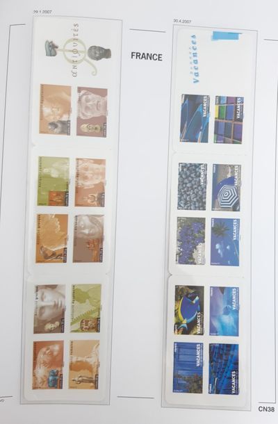 TWO DAVO albums with stamps of France from...