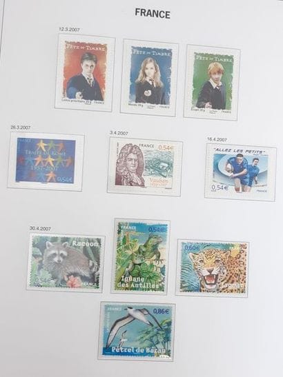 TWO DAVO albums with stamps of France from...