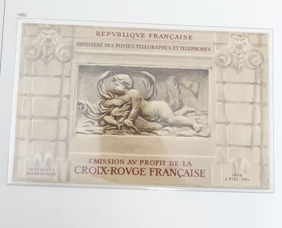 A DAVO album with a complete French red cross...
