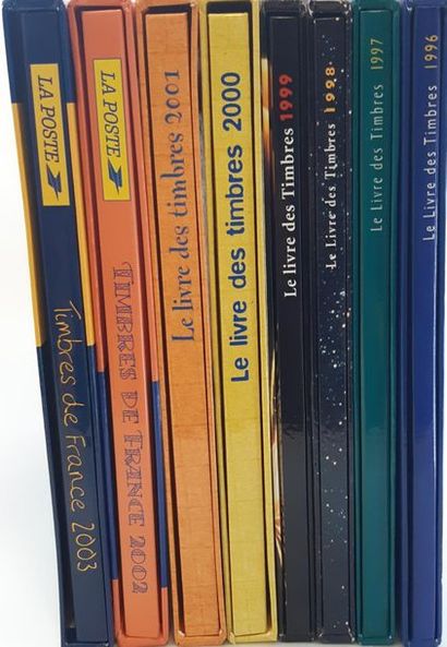 EIGHT books of French stamps from 1996 to...