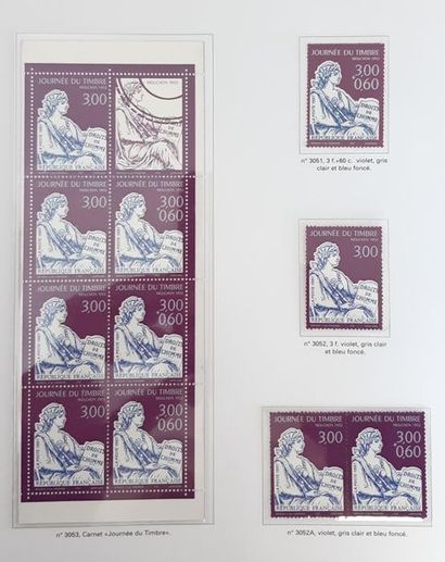 FOUR luxury Yvert albums with French stamps...