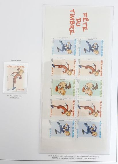 THREE luxury Yvert albums with french stamps...