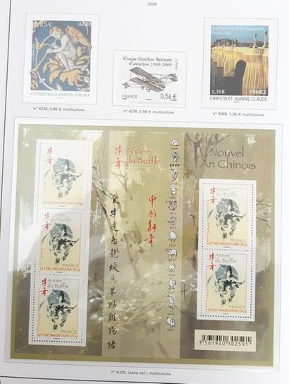 THREE luxury Yvert albums with stamps of...
