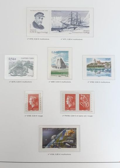 THREE luxury Yvert albums with stamps of...