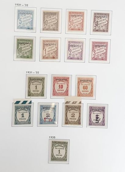 Andorra, the first 2 series of tax N°1 to...