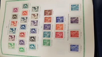 a green album 1849/1966 with stamps of France...