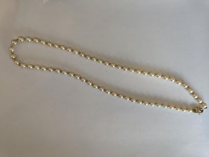 COLLIER de perles de culture ponctué de perles...
