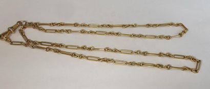 Watch chain in 750° 
yellow gold Weight:...