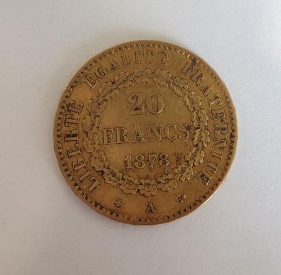 PIECE OF 20 gold francs to the engineer ...
