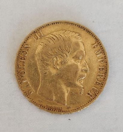 PIECE 20 gold francs Napoleon III 
1855/...