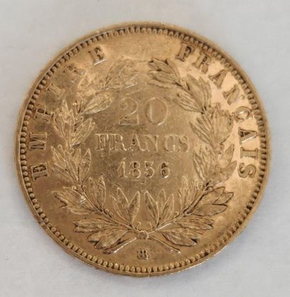 PIECE 20 gold francs Napoleon III
1856/B...